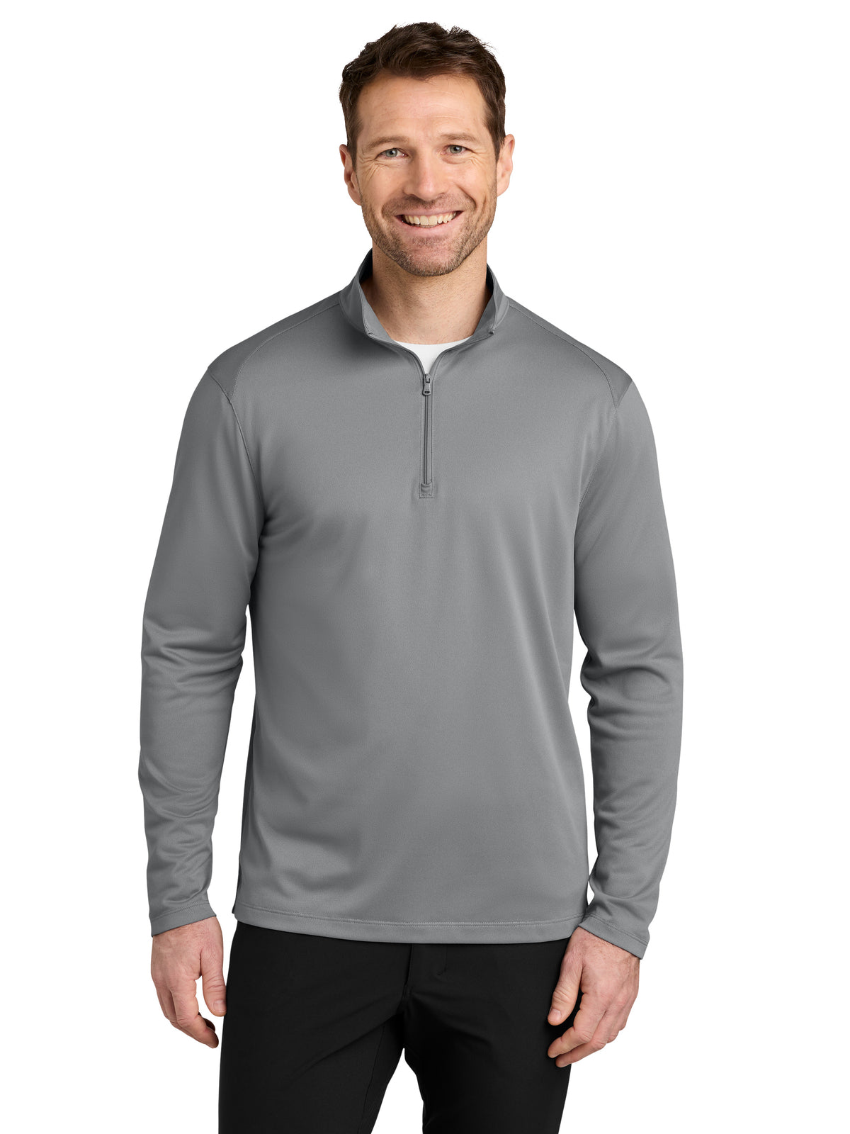 Men's Wearever Performance Pique 1/4-Zip Sweatshirt - K241 - Gusty Grey