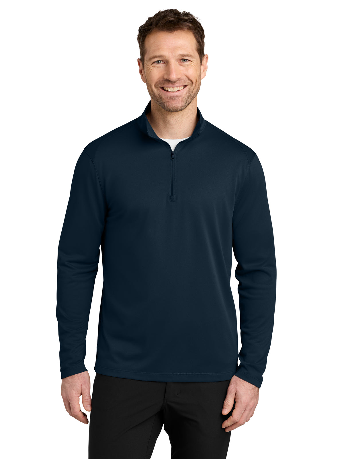 Men's Wearever Performance Pique 1/4-Zip Sweatshirt - K241 - River Blue Navy