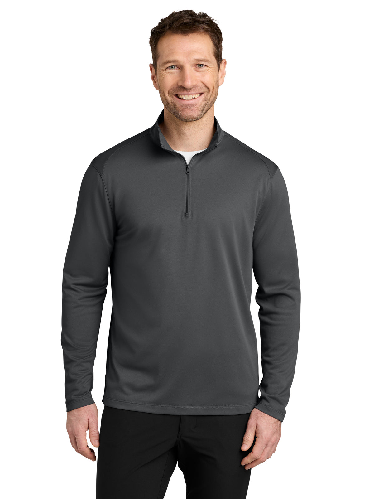 Men's Wearever Performance Pique 1/4-Zip Sweatshirt - K241 - Storm Grey