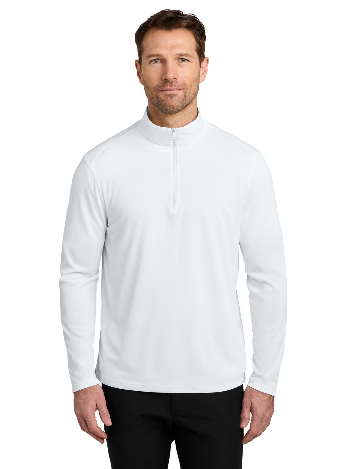 Men's Wearever Performance Pique 1/4-Zip Sweatshirt - K241 - White