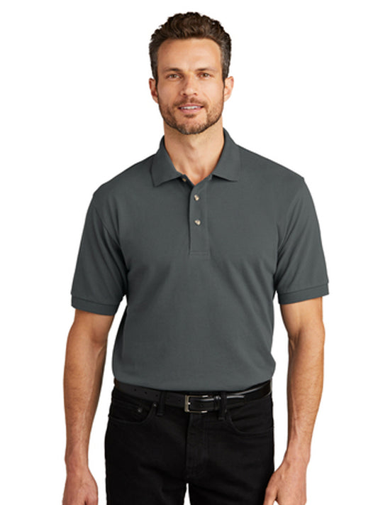 Men's Heavyweight Pique Polo - K420 - Steel Grey
