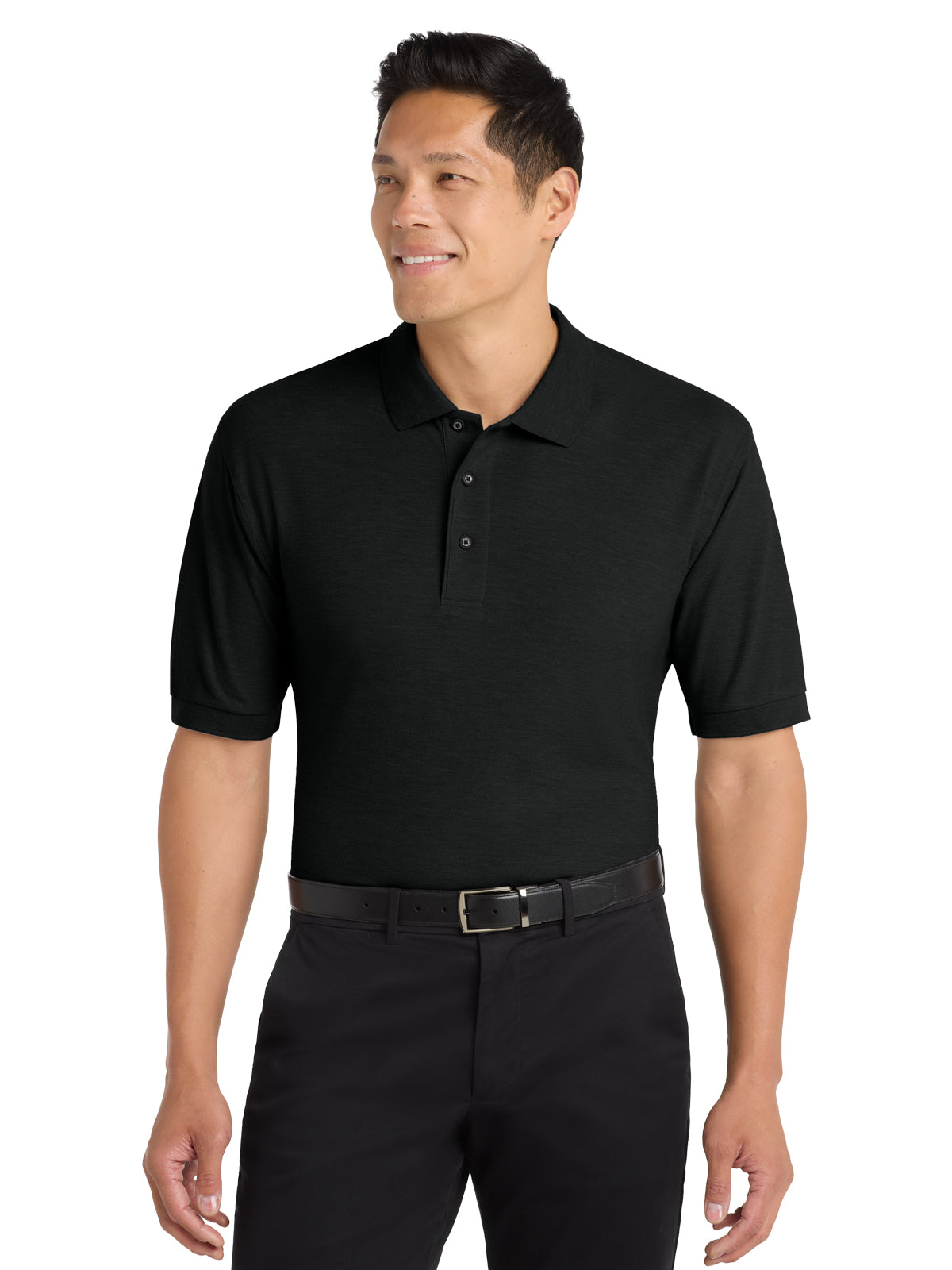 Men's Stretch Pique Polo - K500 - Black