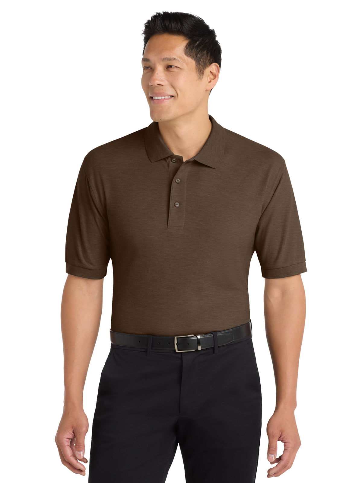 Men's Stretch Pique Polo - K500 - Coffee Bean