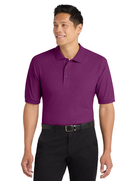 Men's Stretch Pique Polo - K500 - Deep Berry