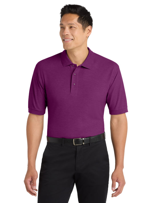 Men's Stretch Pique Polo - K500 - Deep Berry