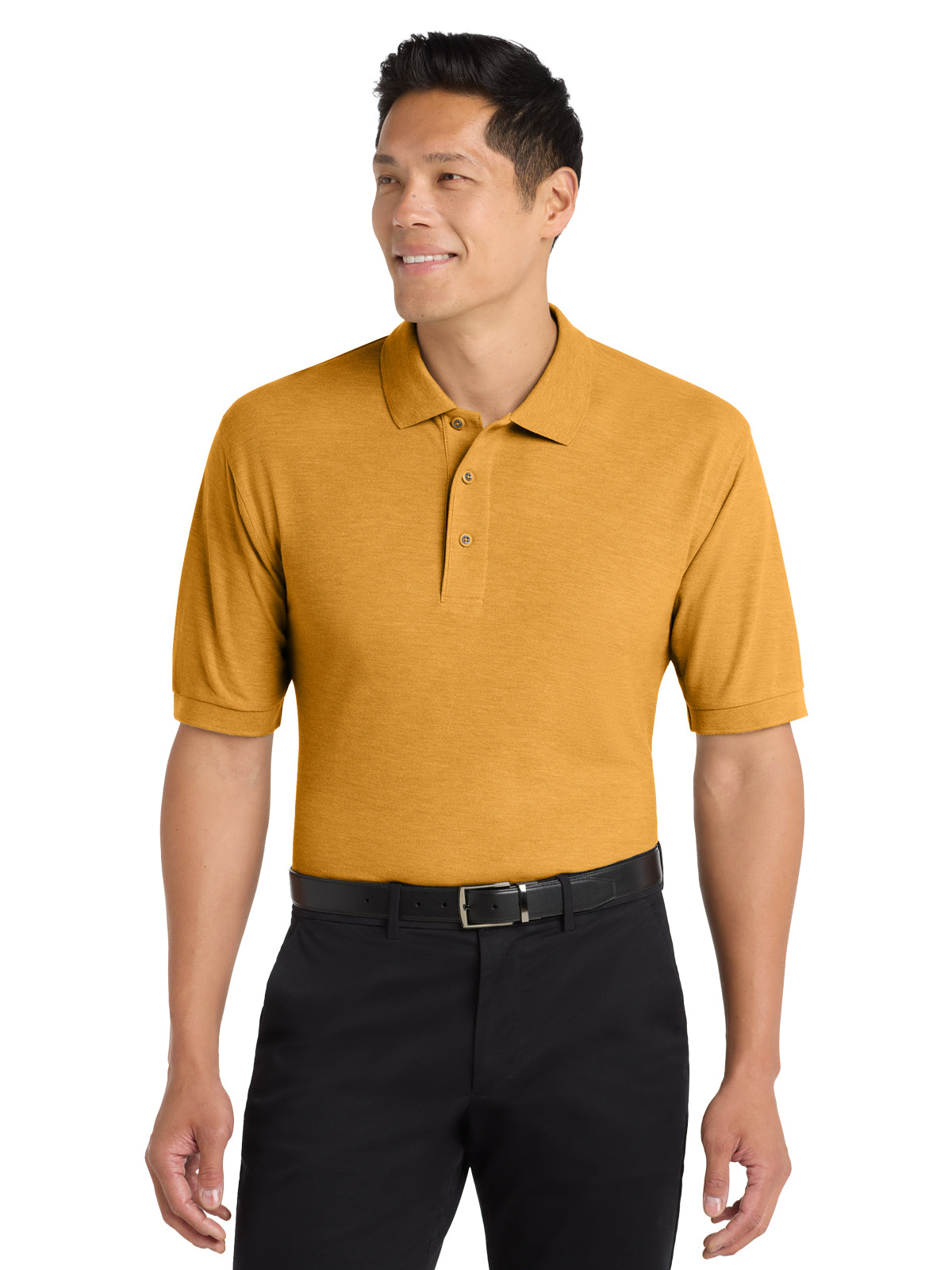 Men's Stretch Pique Polo - K500 - Gold