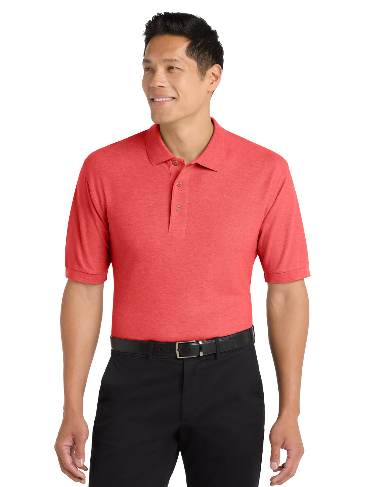 Men's Stretch Pique Polo - K500 - Hibiscus