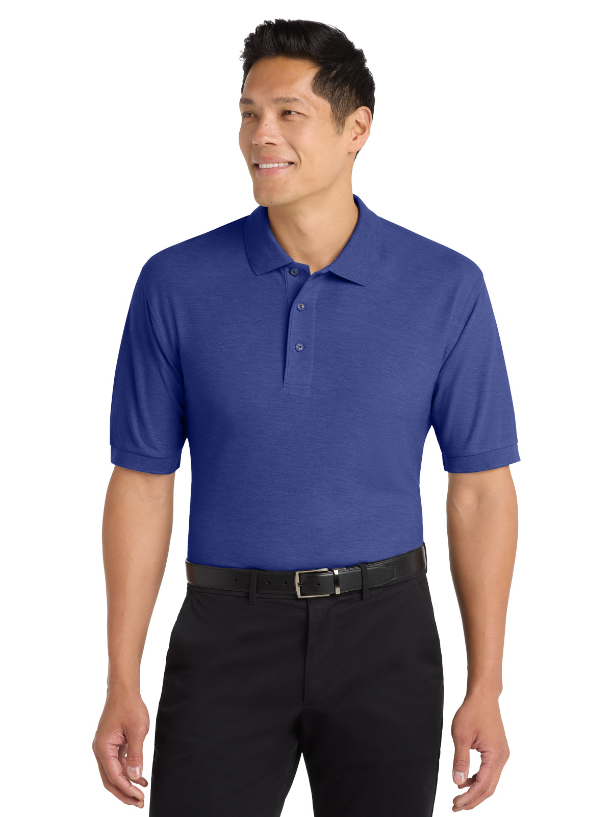 Men's Stretch Pique Polo - K500 - Mediterranean Blue