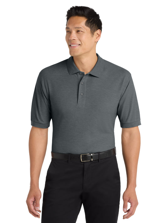 Men's Stretch Pique Polo - K500 - Steel Grey