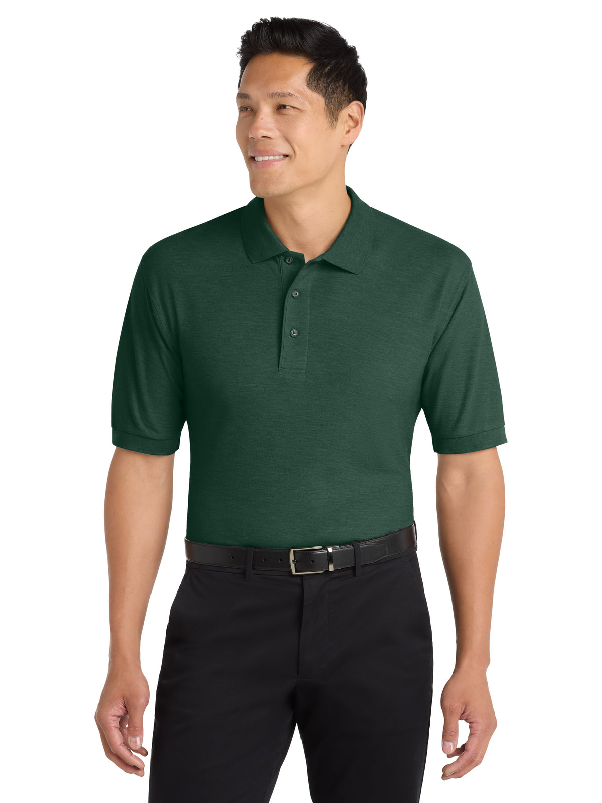 Men's Extended Size Silk Touch Polo - K500ES - Dark Green