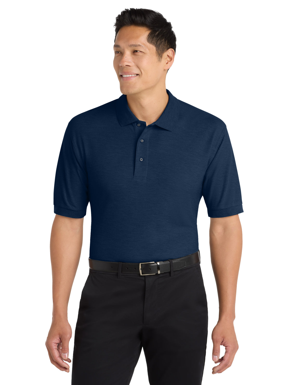 Men's Extended Size Silk Touch Polo - K500ES - Navy