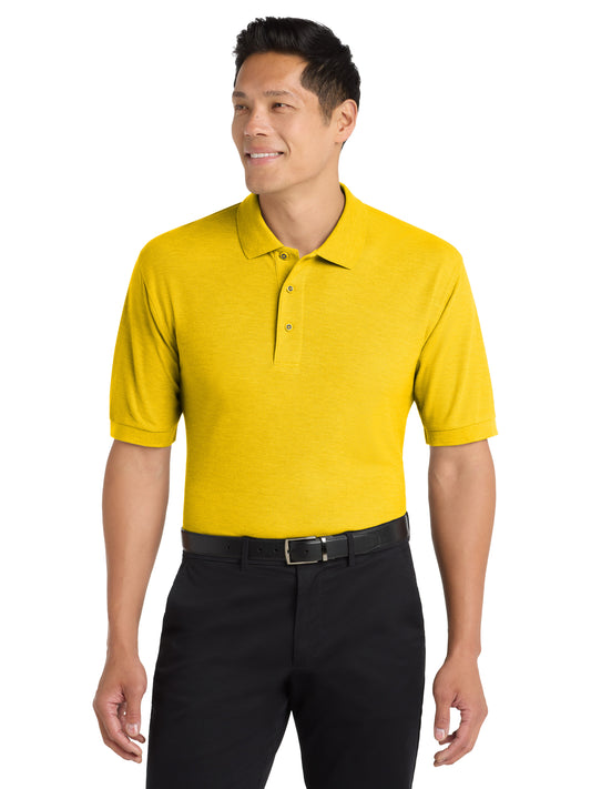 Men's Extended Size Silk Touch Polo - K500ES - Sunflower Yellow