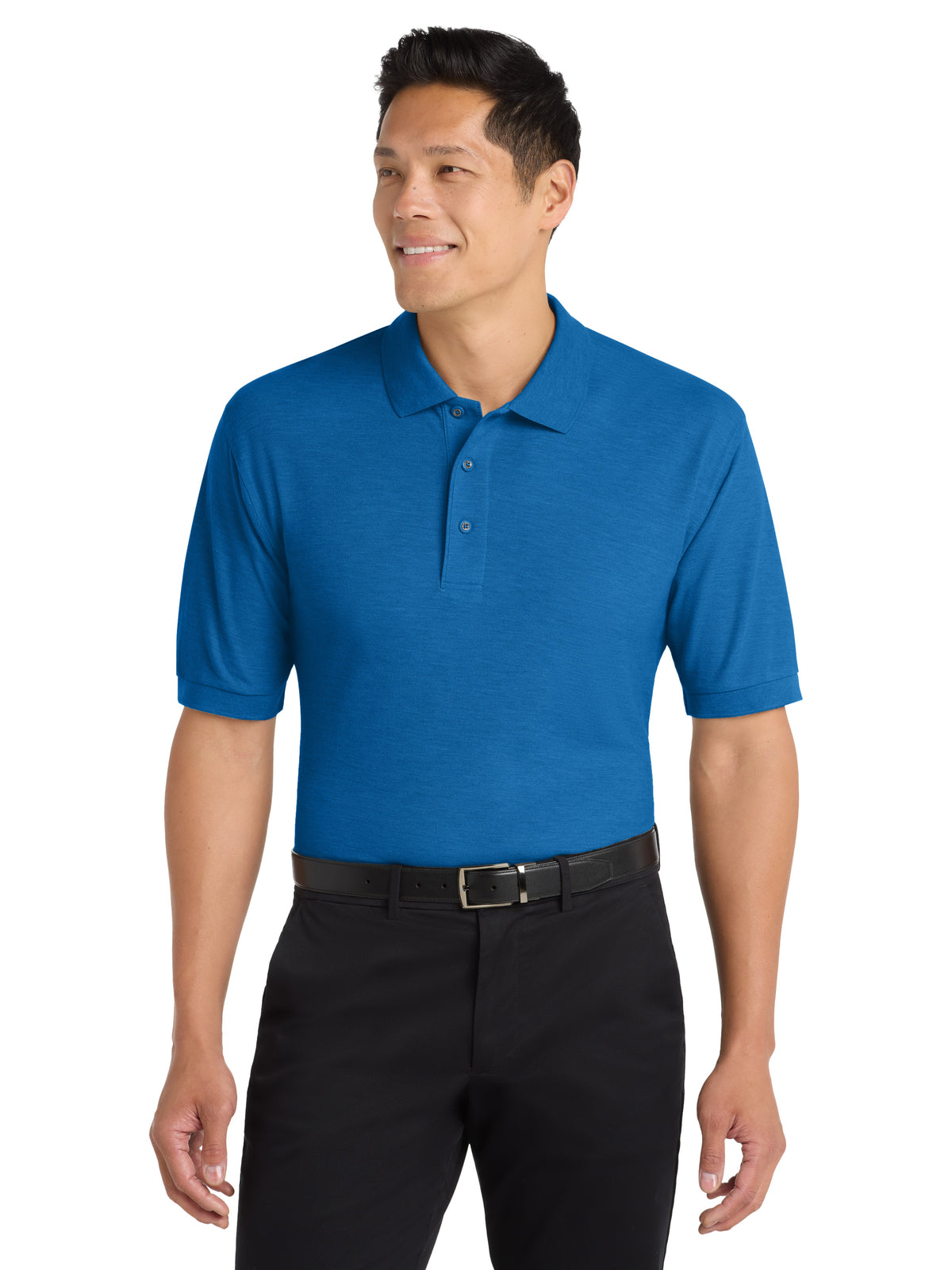 Men's Extended Size Silk Touch Polo - K500ES - Strong Blue