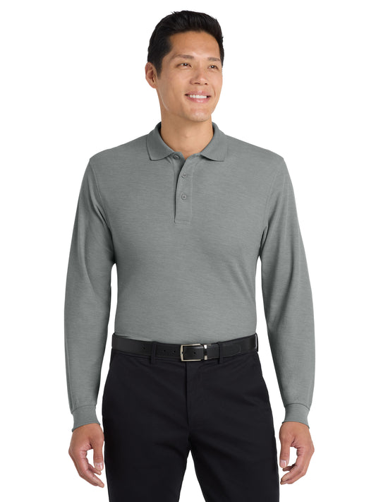 Men's Long Sleeve Polo - K500LS - Cool Grey