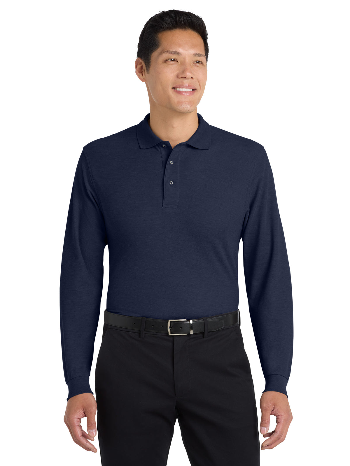 Men's Long Sleeve Polo - K500LS - Navy