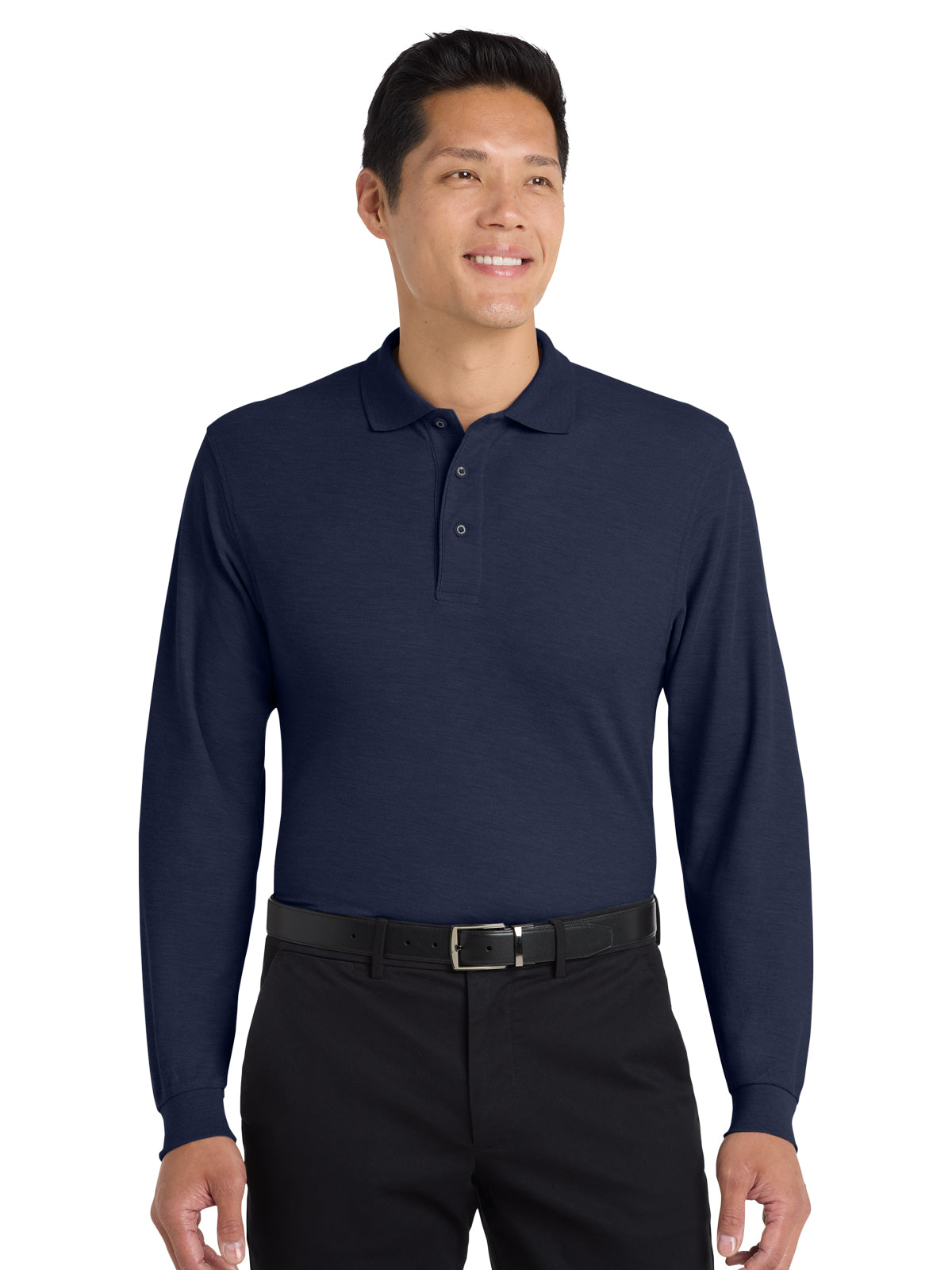 Men's Long Sleeve Polo - K500LS - Navy