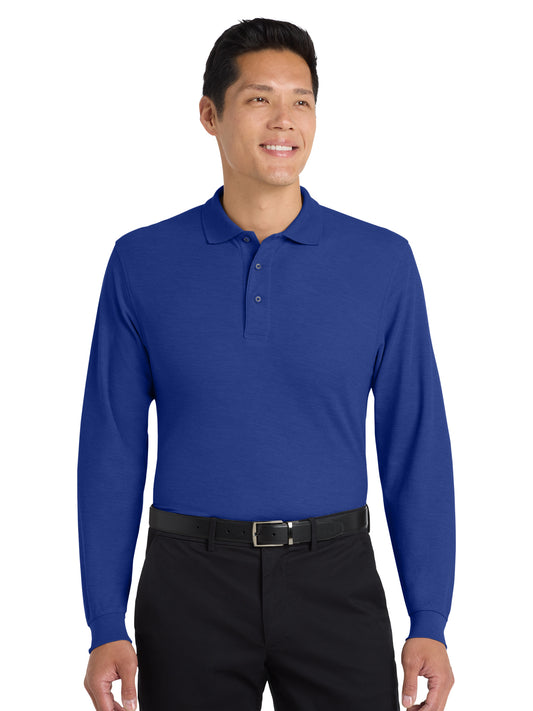 Men's Long Sleeve Polo - K500LS - Royal