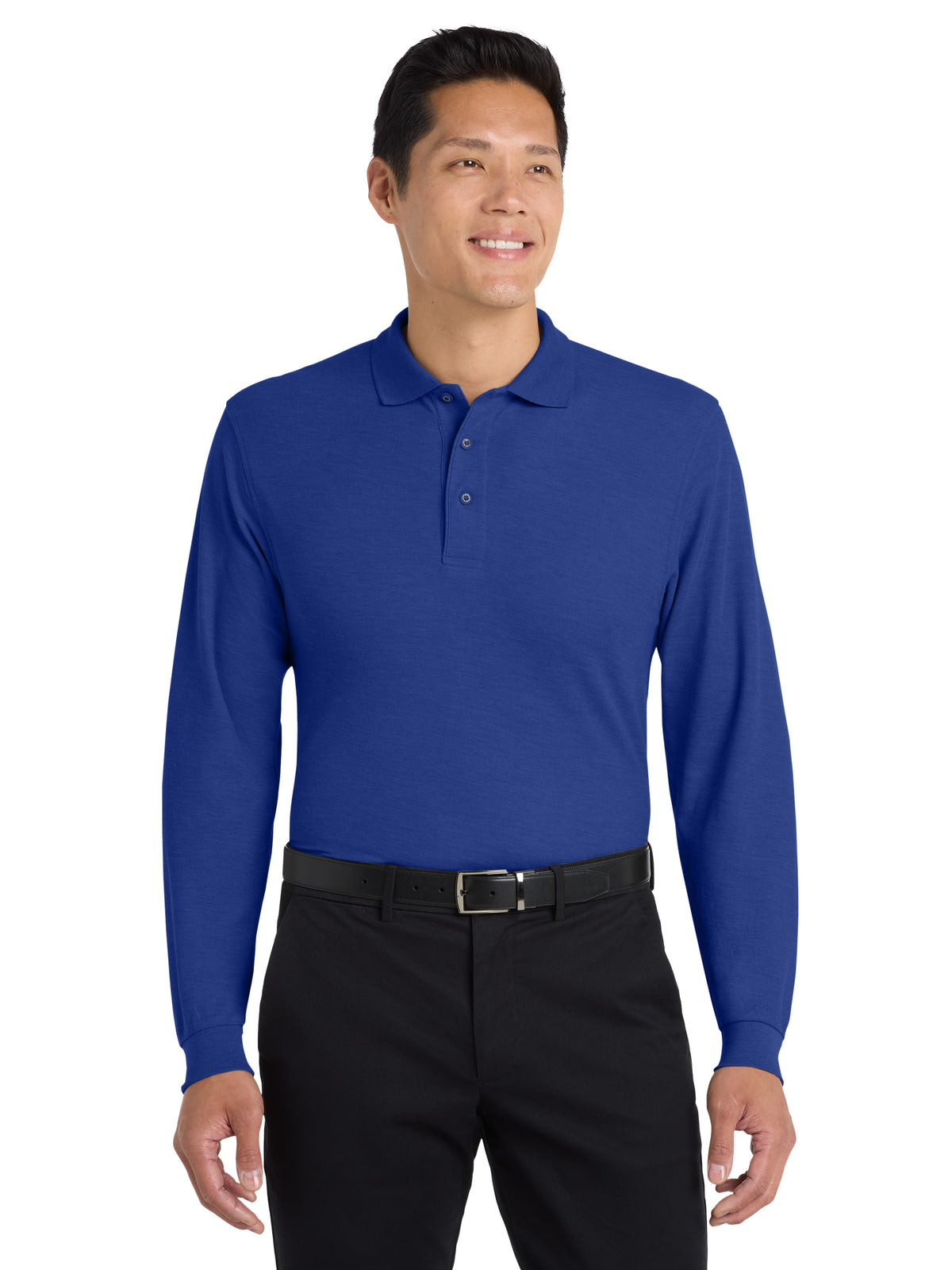 Men's Long Sleeve Polo - K500LS - Royal