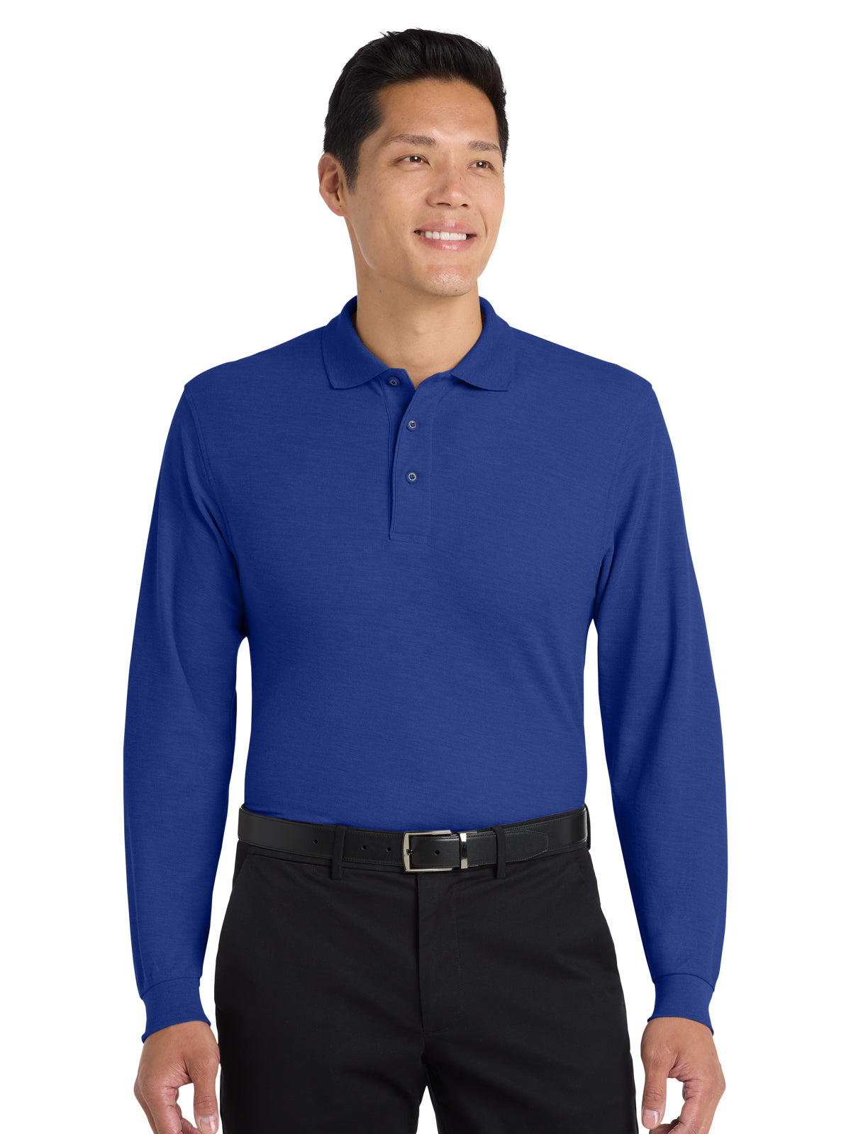 Men's Long Sleeve Polo - K500LS - Royal
