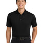 Men's Pocketless Tech Pique Polo - K527 - Black