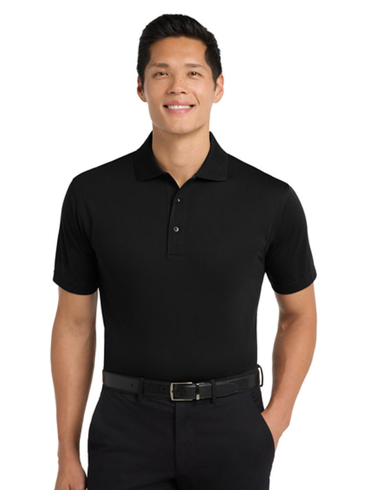 Men's Pocketless Tech Pique Polo - K527 - Black