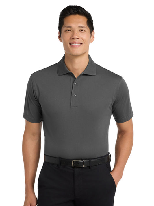Men's Pocketless Tech Pique Polo - K527 - Grey Smoke