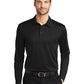Men's Pocketless Performance Long Sleeve Polo - K540LS - Black