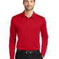 Men's Pocketless Performance Long Sleeve Polo - K540LS - Red