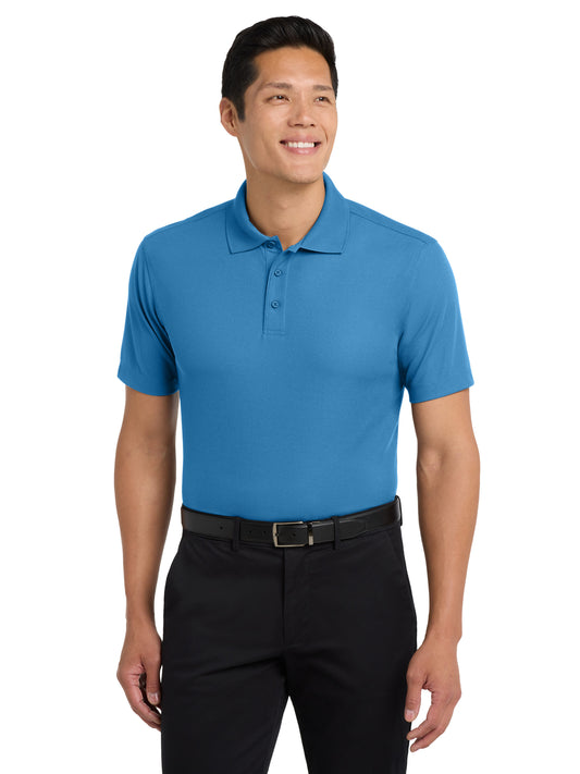 Men's Pocketless Dry Zone Grid Polo - K572 - Celadon Blue
