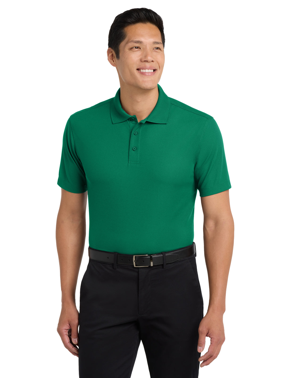 Men's Pocketless Dry Zone Grid Polo - K572 - Jewel Green