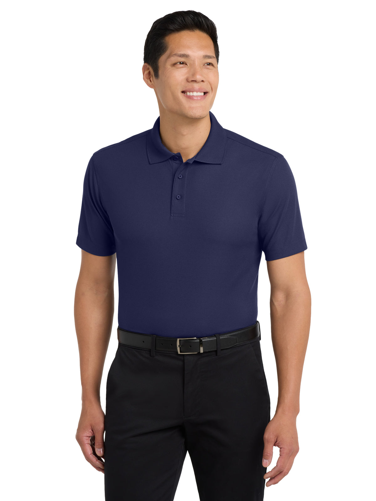 Men's Pocketless Dry Zone Grid Polo - K572 - True Navy