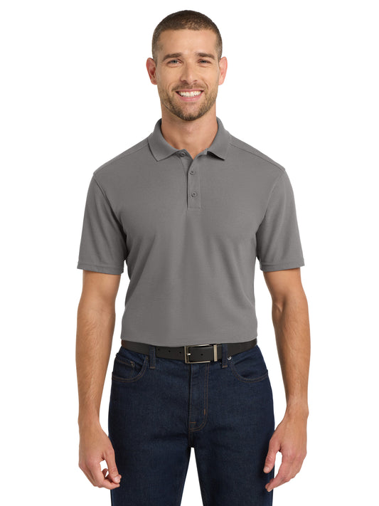 Men's Pocketless EZPerfomance Pique Polo - K600 - Sterling Grey