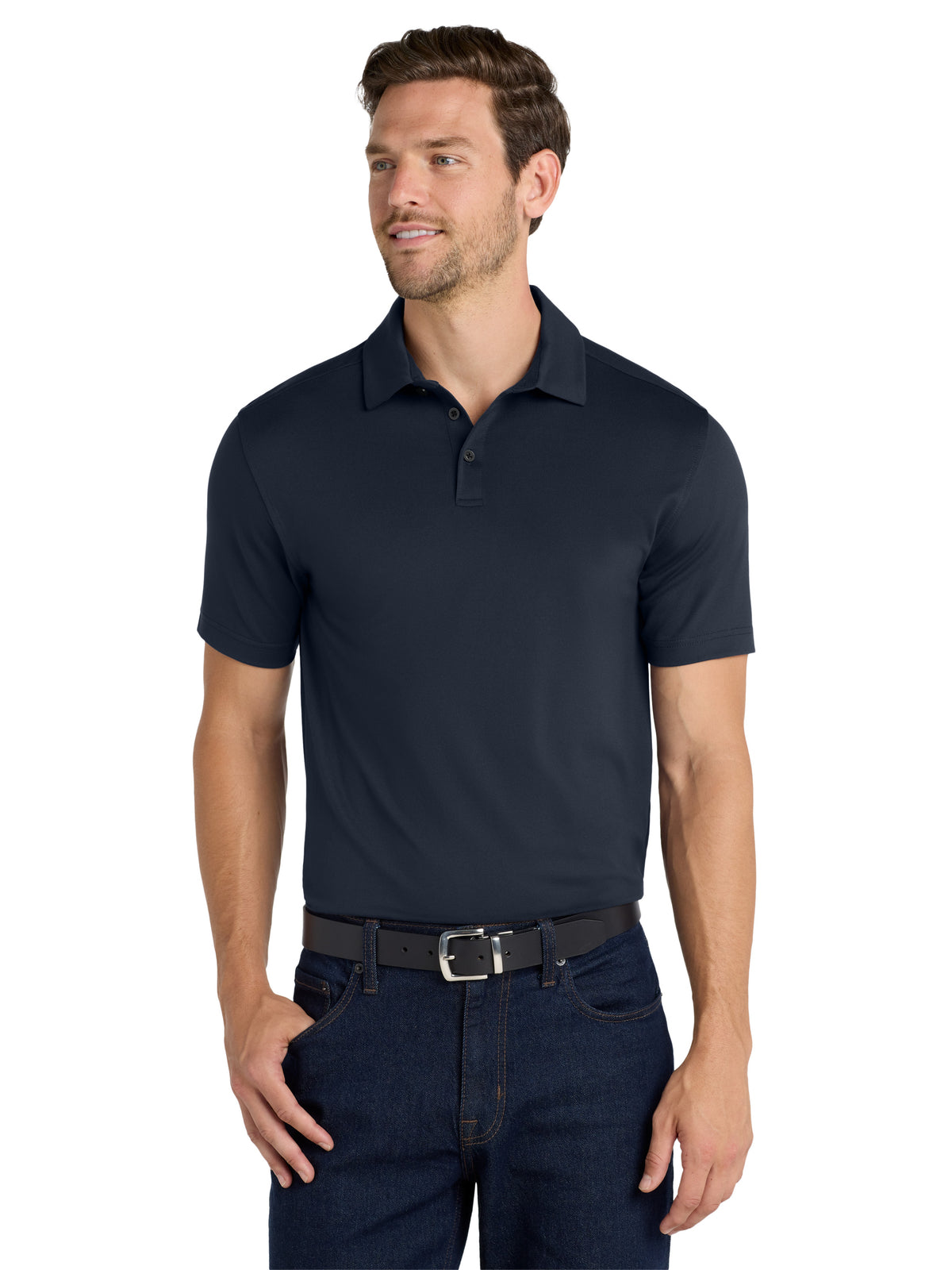 Men's City Stretch Polo - K682 - River Blue Navy