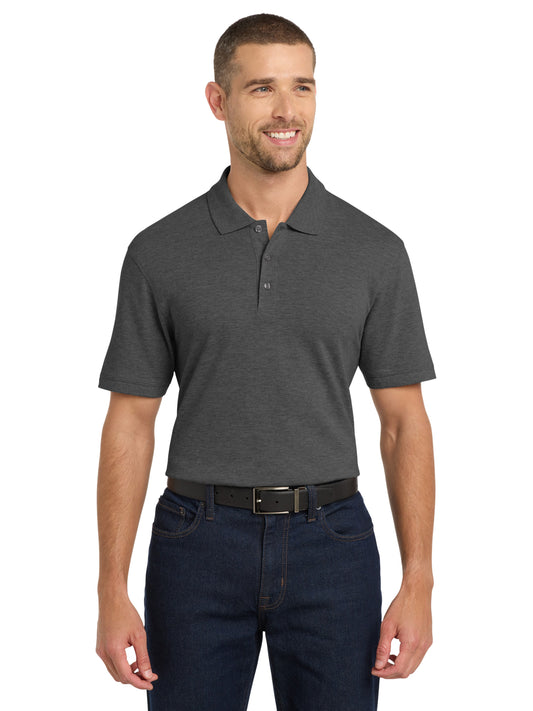 Men's EZCotton Polo - K8000 - Charcoal Heather