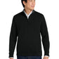 Men's 1/4 Zip Sweatshirt - K807 - Deep Black/Charcoal Heather