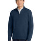 Men's 1/4 Zip Sweatshirt - K807 - Estate Blue Heather/Charcoal Heather