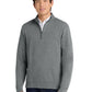 Men's 1/4 Zip Sweatshirt - K807 - Medium Heather Grey/Charcoal Heather