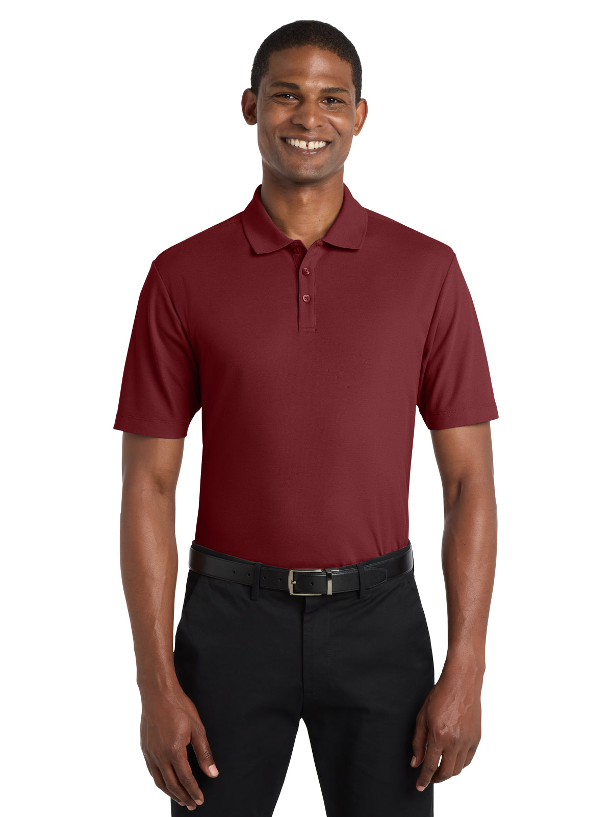 Men's Short Sleeve Polo - K810 - Burgundy