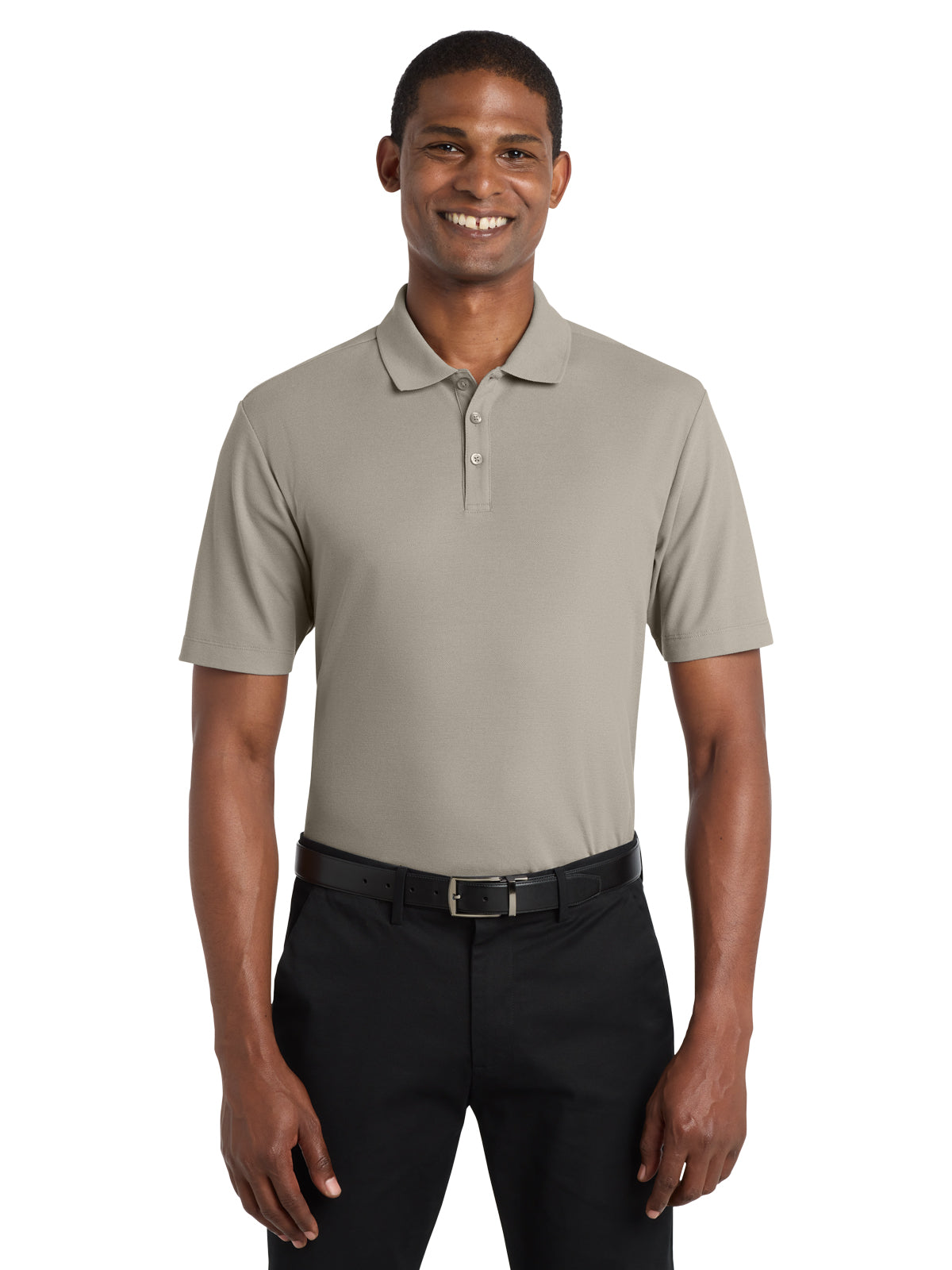 Men's Short Sleeve Polo - K810 - Gusty Grey