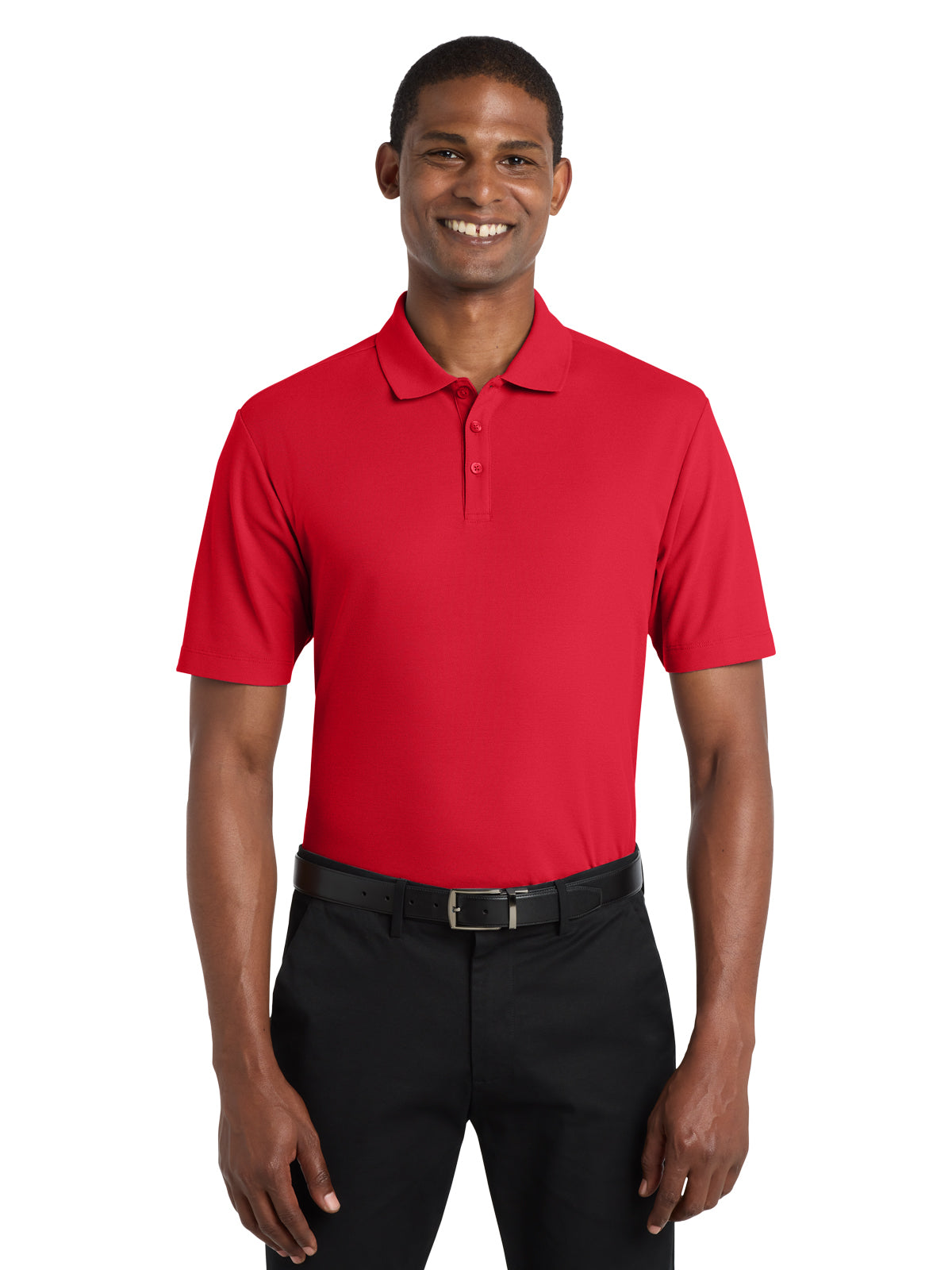 Men's Short Sleeve Polo - K810 - Rich Red