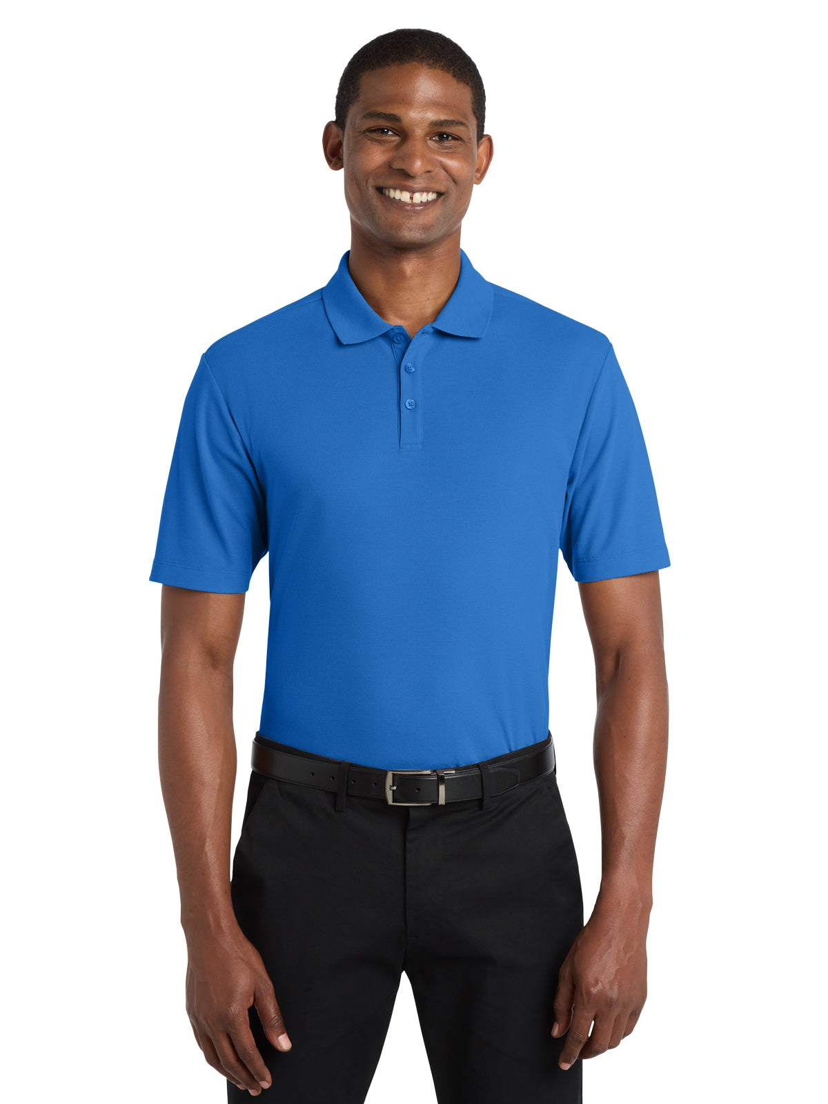 Men's Short Sleeve Polo - K810 - Strong Blue