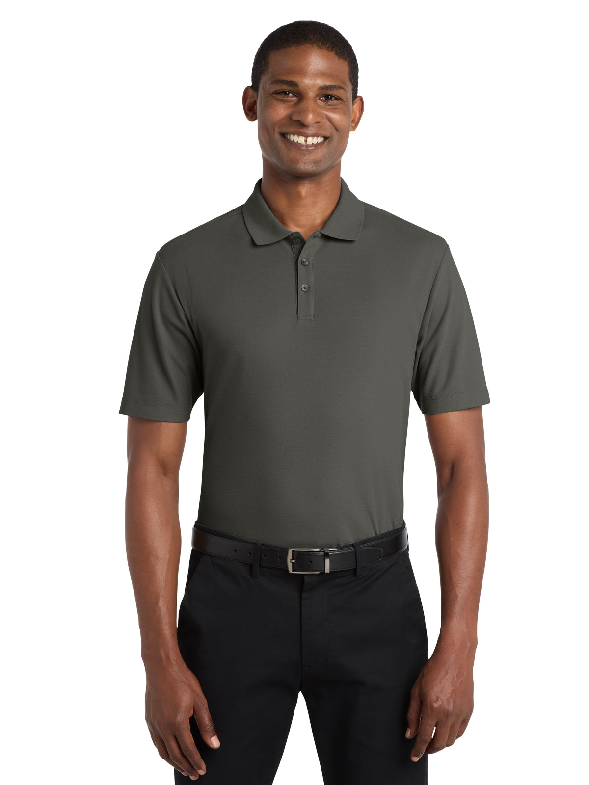 Men's Short Sleeve Polo - K810 - Storm Grey