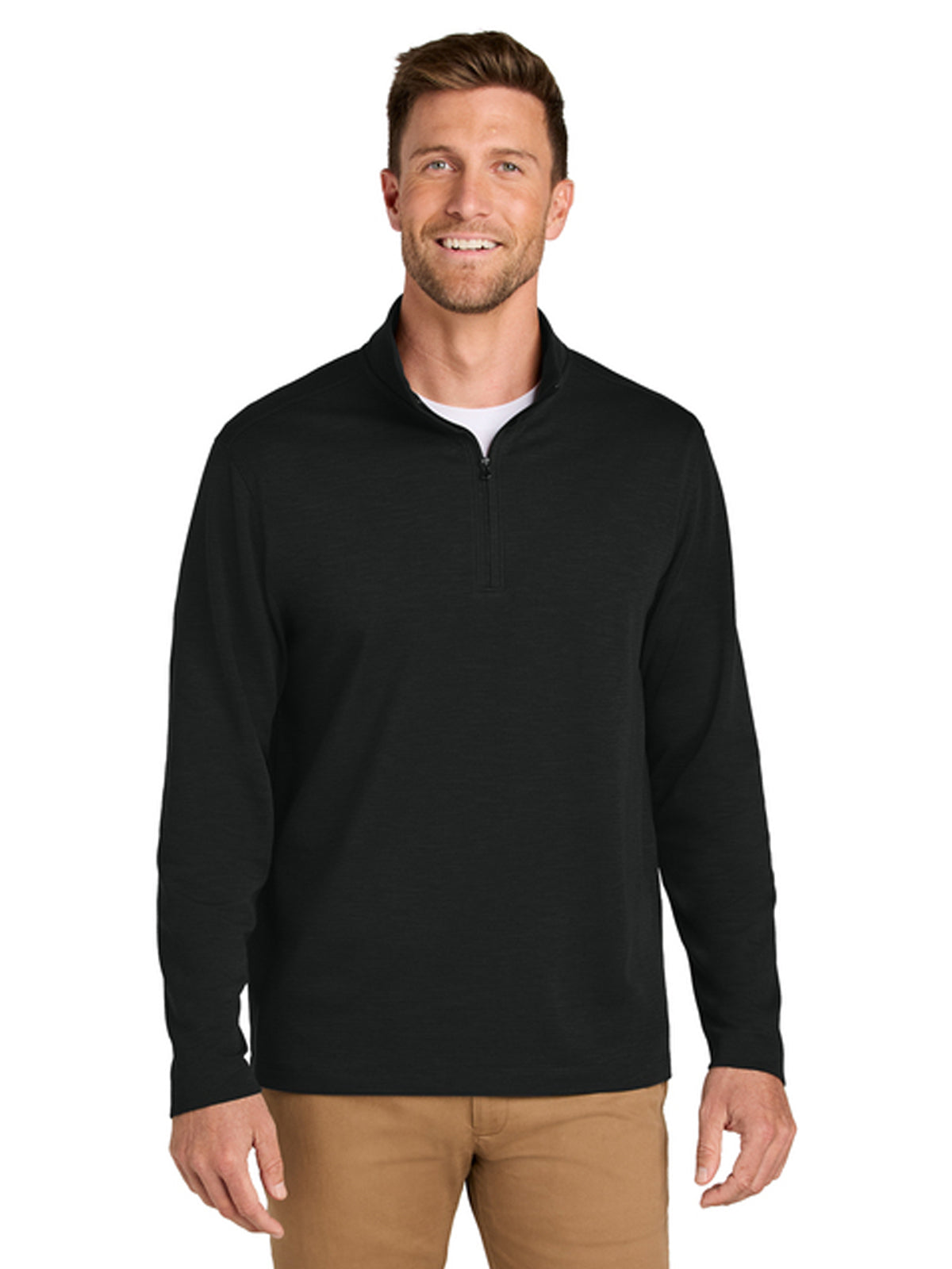 Men's Breakwater 1/4-Zip Pullover Sweatshirt - K820 - Deep Black