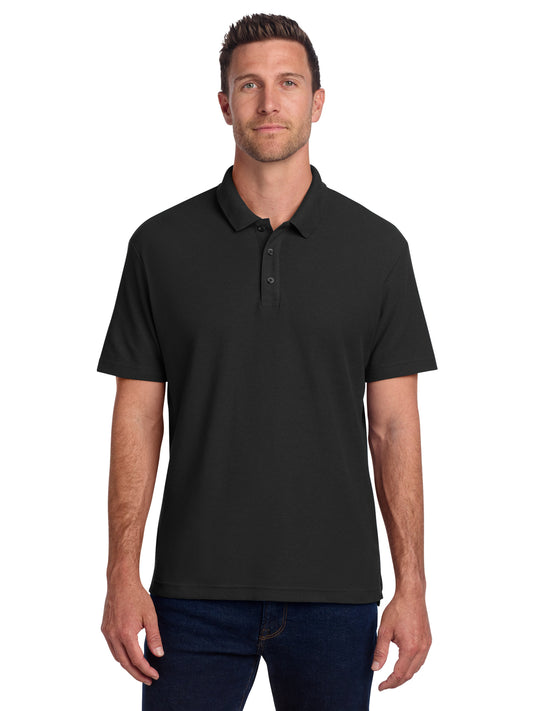 Men's C-FREE Cotton Blend Pique Polo - K867 - Black