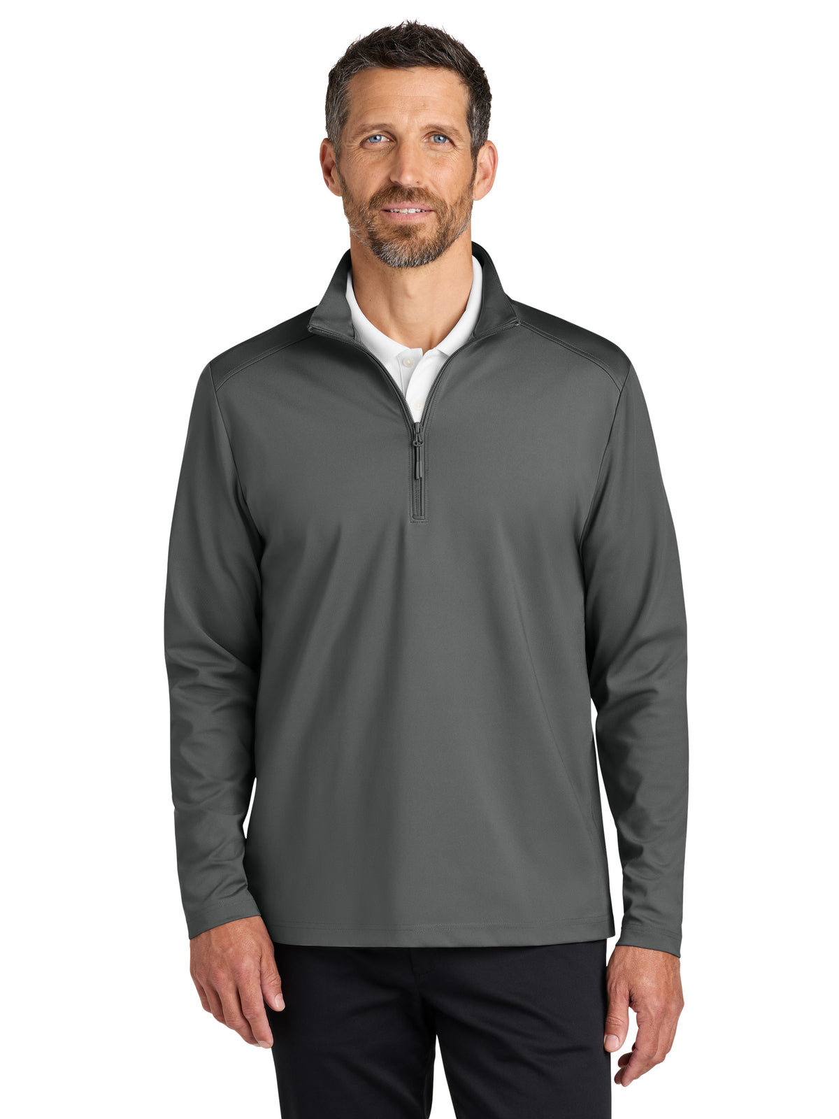 Men's C-FREE Double Knit 1/4-Zip Sweatshirt - K880 - Smoke Grey