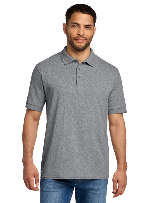 Men's Pocketless Jersey Knit Polo - KP55 - Athletic Heather