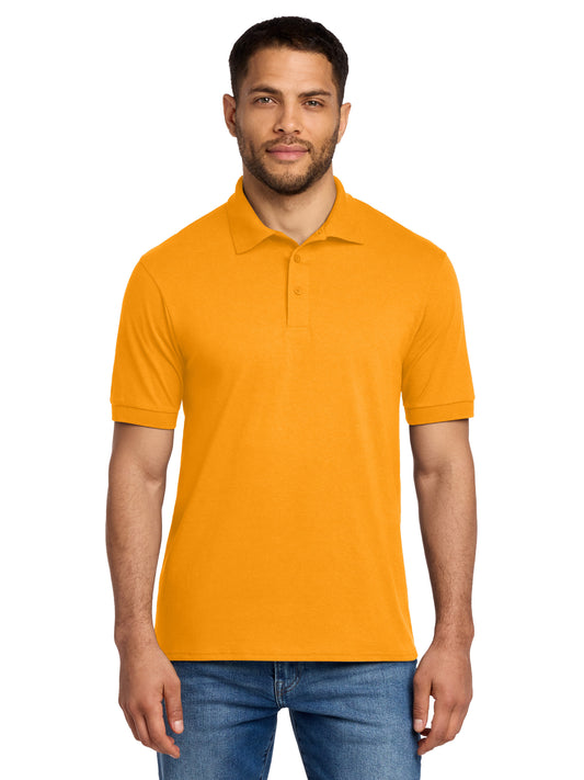 Men's Pocketless Jersey Knit Polo - KP55 - Gold