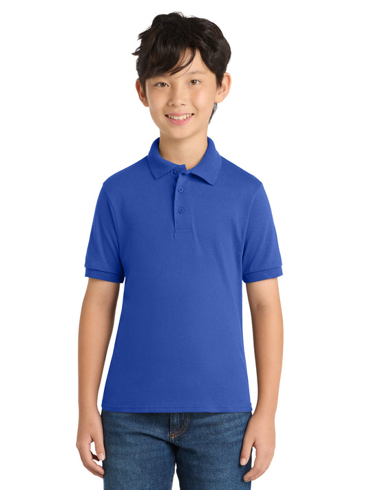 Youth Core Blend Jersey Knit Polo - KP55Y - Royal