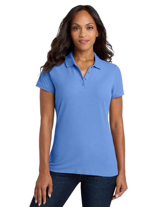 Women's Classic Pique Polo Shirt - L100 - Carolina Blue