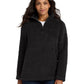 Women's Cozy 1/4-Zip Fleece Sweatshirt - L130 - Black